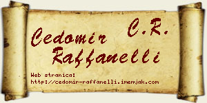 Čedomir Raffanelli vizit kartica